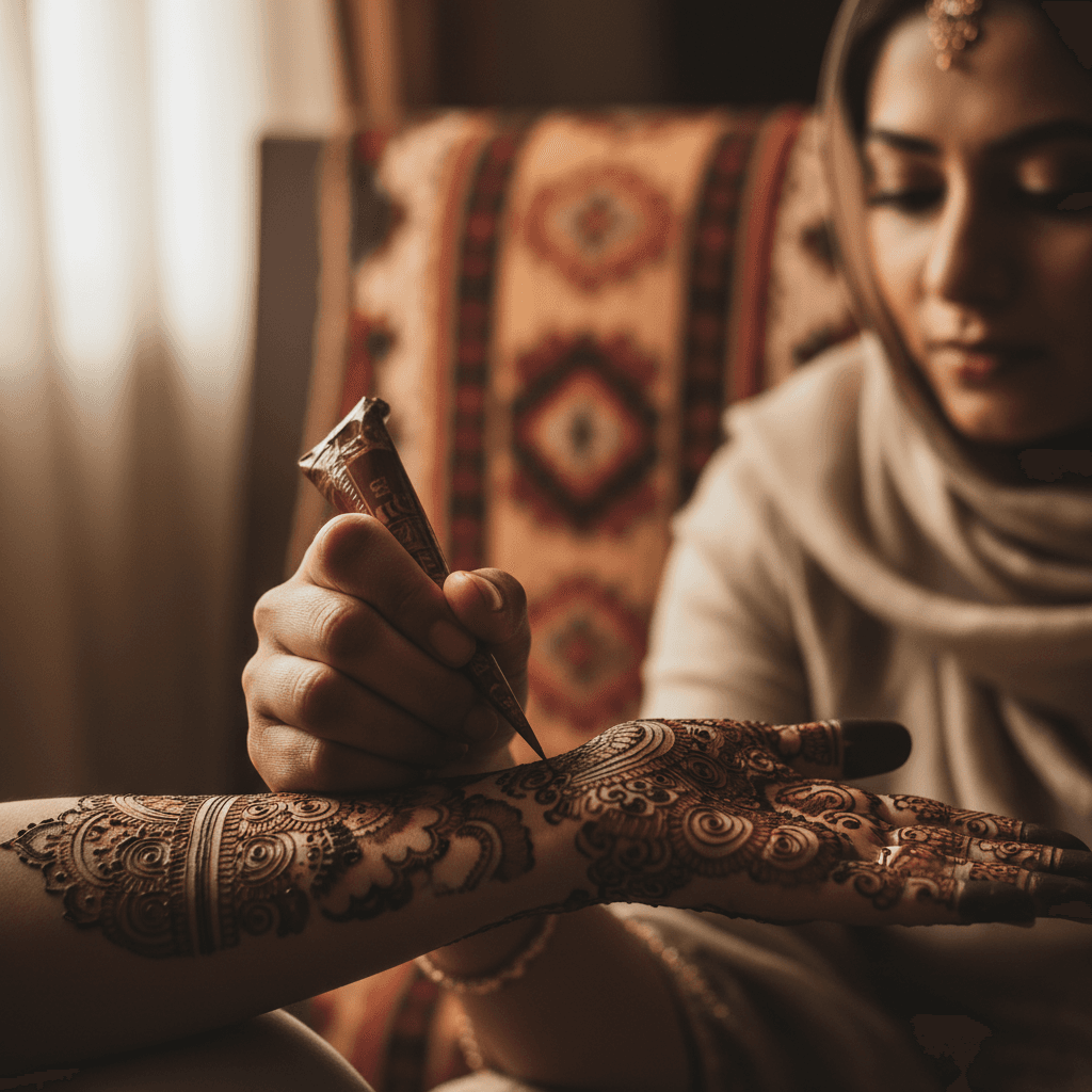 Complete bridal mehendi on both hands